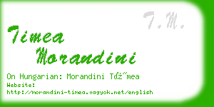 timea morandini business card